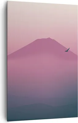 Produktbild von Bild auf Leinwand - Leinwandbild - Einteilig - Vulkan Vogel Natur - 80x120cm - Wand Bild - Wanddeko - Wandbilder - Leinwanddruck - Wanddekoration - Leinwand bilder - Wandbild - PA80x120-4124