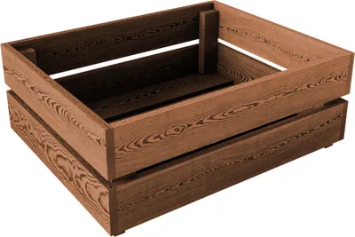 Produktbild von Lermowood Holzkisten Box0541 50 x 40 x 19cm Eiche| Dekokisten aus Holz Massive Holzkiste Regalkiste Weinkiste