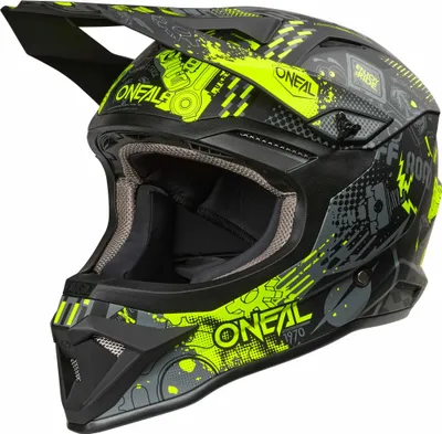 Produktbild von Oneal 1SRS VIBRANT Motocross Helm, schwarz/neon-gelb, L (59/60)