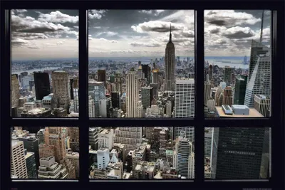 Produktbild von New York - Poster - Skyline Window
