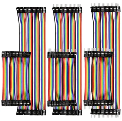 Breadboard Jumper Kabelkit 240 Stück, 10+20 cm, männlich/weiblich