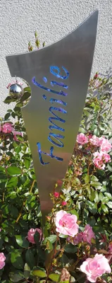 Produktbild von Skulptur Lichtblicke Familie 120 cm Edelstahl Dekoration Beetstecker Garten