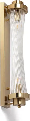 Produktbild von Wandleuchte aus Metall und Glas Marsen Gold
