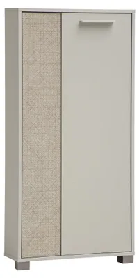 Productafbeelding van Schildmeyer hoge kast Edno 159989, crèmebeige/Canasta decor, 59,8 x 19,5 x 124 cm