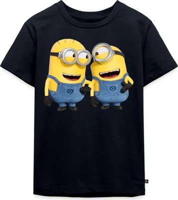 Produktbild von Spreadshirt Minions Despicable Me Phil Und Stuart Kinder Premium T-Shirt, 122/128 (6 Jahre), Navy
