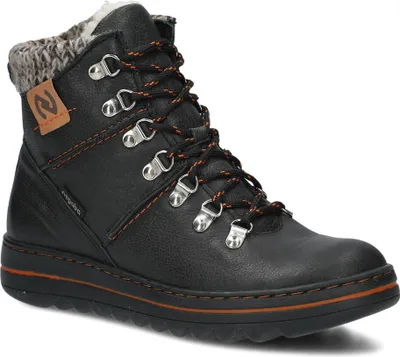 Produktbild von NAGABA Winter Lederschuhe Damen Winterschuhe Wanderschuhe Schwarz, 40