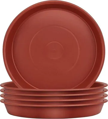 Produktbild von Plastische Plantenständer für Blumenvasen - 5 Stücke - 19 cm - Schutz für Zimmer- und Außenpflanzen