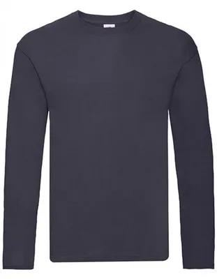 Produktbild von Fruit of the Loom 61-428-0 | Herren Original Long Sleeve T - Farbe: Deep Navy - Größe: M