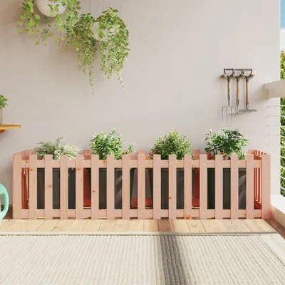Produktbild von PUEAZU Hochbeet Lattenzaun-Design 200x50x50 cm Massivholz Douglasie - Beete &13116