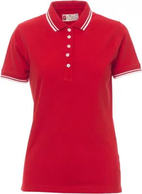Produktbild von Damen Poloshirt "SKIPPER LADY" - Payper Rot/Weiss S
