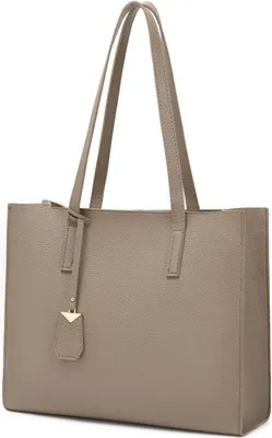 Produktbild von MORGLOVE Damen Handtasche Groß Shopper Tasche Henkeltasche Reißverschluss A-Khaki