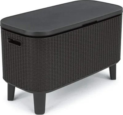 Produktbild von Keter Garden Bar 2in1 Tisch, Bar mit Kühlbehälter Bevy Cool Bar Rattan