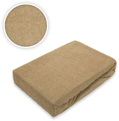 Obrázek produktu pro Ibenzoa® Froté prostěradlo s gumou – 80 % bavlna/20 % polyester, 180 g/m², předepráno, guma po celém obvodu, vhodné pro matrace do výšky 25 cm, pratelné na 60 °C, Oeko-Tex