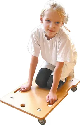 Produktbild von Ergo-Rollbrett mit Griffmulden, Transportroller, Rollwagen, Kinder