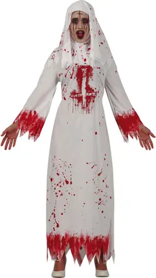 Immagine prodotto di costume da suora insanguinata per donna, taglia:L