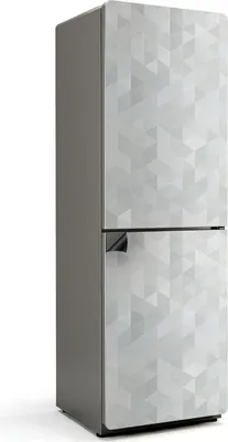 Produktbild von Abstraktes Dreiecksmuster – Magnetische Kühlschrank Abdeckung – Dekorfolie magnetisch Küche – Kühlschrank Magnet Deko – selbstklebende Magnettafel – Magnetfolie für Kühlschranktür – 60x180 cm