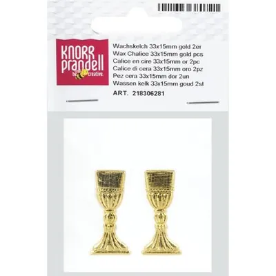 Produktbild von KNORR PRANDELL 218306281 Wachskelch 33 x 15 mm goldfarben