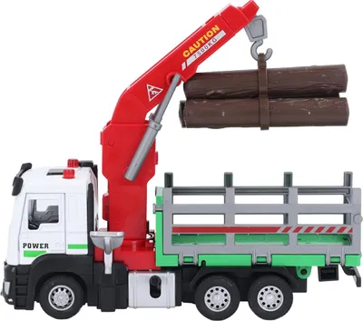 Produktbild von 1:32 Holztransportkran Legierung Simulation Holzfäller mit Lichtgeräuschen für Kinder Kleinkinder Grün
