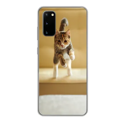 Produktbild von MuchoWow® Handyhülle Schutzhülle Hülle für Samsung Galaxy S20 Katze - Frühling - Stuhl Silikon Softcase Handy Hülle - Bild