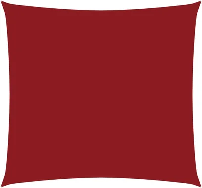 A plain red square sail shade.