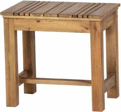 Produktbild von Sitzhocker >FALUN< in natur geölt, Akazienholz - 33x45x50cm (BxHxT)
