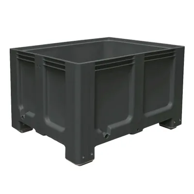 Produktbild von Palettenbox mit 4 Füßen, LxBxH 1200 x 1000 x 760 mm, anthrazit