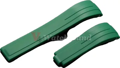 Zdjęcie produktu dla Pasek do zegarka, elastyczna guma, uniwersalny, zielony, sam pasek, 20 mm