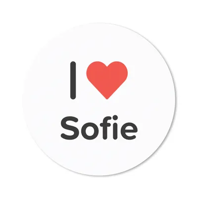Produktbild von MuchoWow® Mauspad Mousepad Ich liebe - Sofie - Mädchen 30x30 cm - Mousepads - Maus Mat - Pad - Mausunterlage - Tischunterlage - Schreibtischmatten