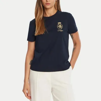 Produktbild von TOMMY HILFIGER GOLD CREST REG SS TEE Blau