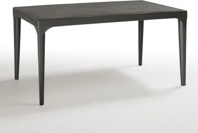 Produktbild von Rechteckiger Außentisch 150x90cm GartenBarRestaurant Oslo - Schwarz