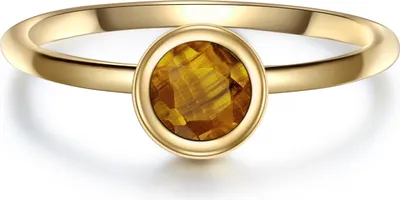 Produktbild von Glanzstücke München Ring Sterling Silber Tigerauge 50083064 52