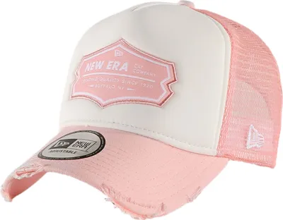 Produktbild von New Era Adjustable Trucker Cap - DISTRESSED pink