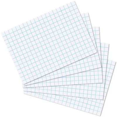 Image de herlitz Karteikarten, DIN A7, kariert, weiá