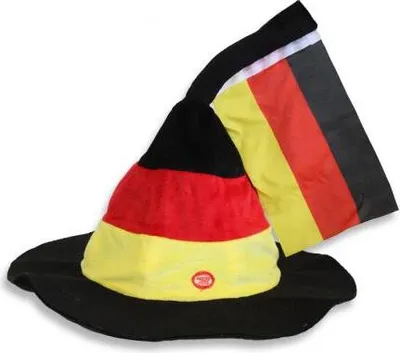 Produktbild von Fan Hut Wackelhut Spasshut schwarz-rot-gold 51503