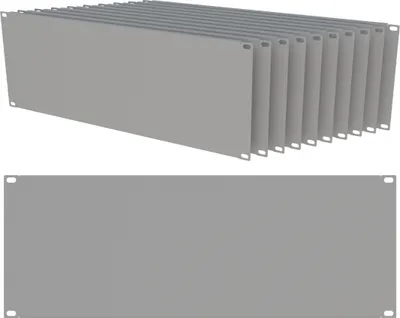 Produktbild von Satz von 10x RACK 19 Zoll 4HE Panel Masking für RACK-Schränke Grau