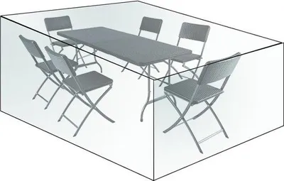 Produktbild von Famanu Schutzhülle für Gartenmöbel - Wasserfest und Langlebig - 240x136x88 cm