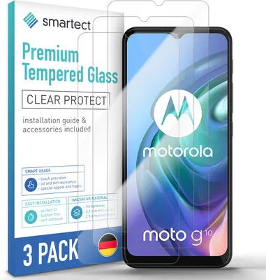 Produktbild von 3x Schutzglas Panzerfolie für Motorola Moto G10/G30/G9 Play/E7 Plus/E7 Power
