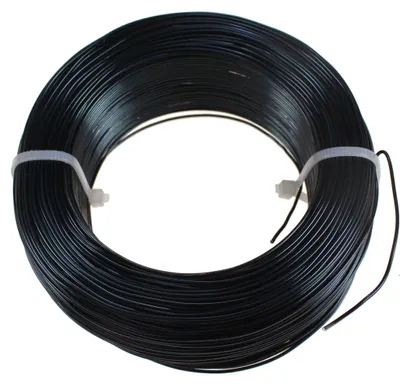 Produktbild von 120m Aluminiumdraht Ø 1mm Aludraht Basteldraht Dekodraht Schmuckdraht schwarz