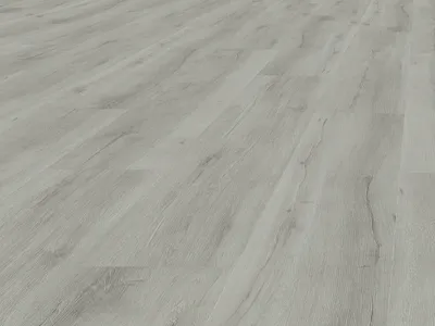 Produktbild von BASICfloor | 3,345 m² | Grau 0,3 mm Vinylboden Eiche rustikal Weißgrau Landhausdiele, feuchtigkeitsresistent für Küche Bad, geringe Einbauhöhe, Nutzungsklasse 22 31, vollflächige Verklebung, für Fußbodenheizung