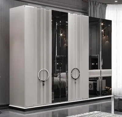 Produktbild von Kleiderschrank Spiegelschrank Ankleideschrank Schrankwand Garderobenschrank