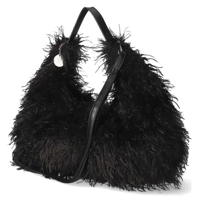 Productafbeelding van Fräulein Frida dames hobobag, zwart, textiel. Maat: One Size