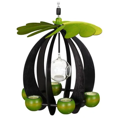 Produktbild von Hängepyramide Anthrazit Lindgrün LUNA BxHxT 32x36x32 cm NEU