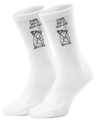 Produktbild von epicsocks Mutterliebe Grüße Mama und Kind Socken in 42-46 im Paar