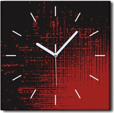 Produktbild von Coloray Uhr auf Leinwand 30x30 cm Wand Uhr Dekoration Wohnzimmer Segeltuch weiße Zeiger -Ein schrecklicher Film. Blut