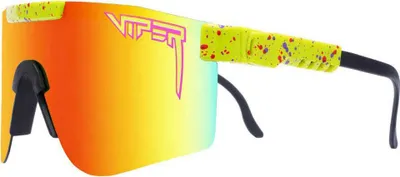 Immagine prodotto di Pit Viper: Occhiali da sole polarizzati, modello del 1993, adatti a uomini e donne, con montatura a scudo, rivestimento e mezza montatura, realizzati in plastica