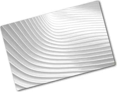 Produktbild von Tulup Glas Herdabdeckplatte - 80x52 cm - Glaskeramikkochfeld-Abdeckung Spritzschutz Glasabdeckplatte - Einteilig - Kunst: Modern & Klassisch - Abstraktionslinien - Weiß