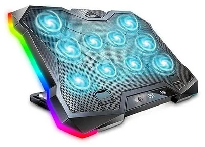 Zdjęcie produktu dla Podkładka chłodząca laptop rgb 10 wentylatorów do gier 12 18 cali