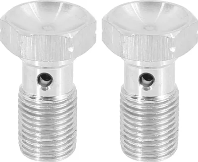 Image de 2pcs M10x1.0 Métrique Filetage Unique Banjo Boulon Frein Raccord Adaptateur