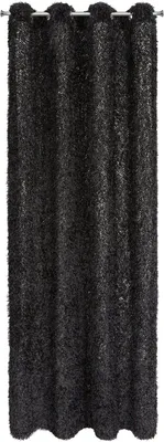 Zdjęcie produktu dla Eurofirany 452756, Przezroczysty, Czarny, Monochromatyczny, Poliester, Oczko, 230 g/m²