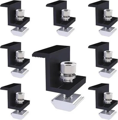 Image de Support réglable pour panneaux solaires, lot de 8, 30 mm, pour camping-cars